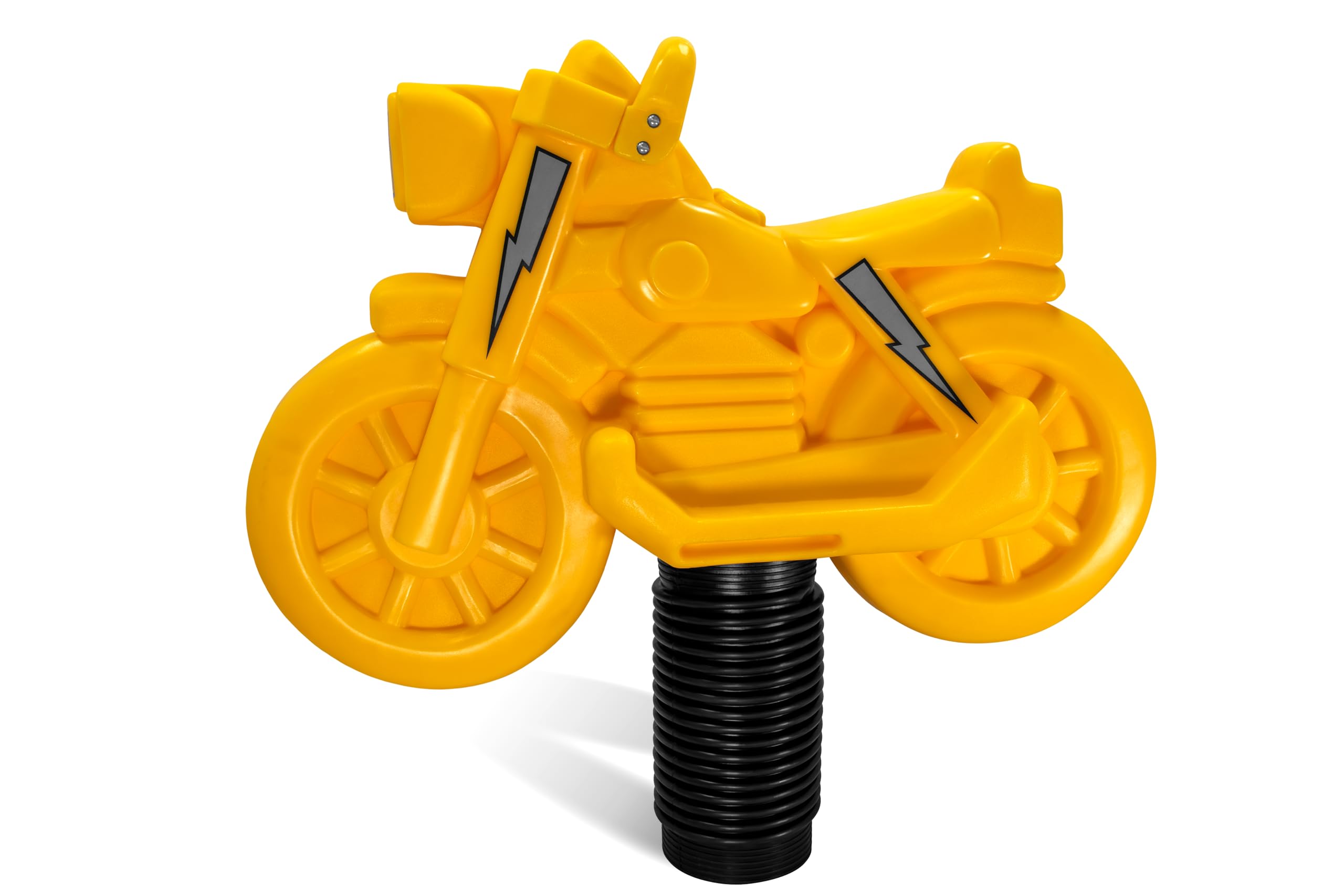 American Swing Spring Rider Roto-Molded Motorcycle Yellow