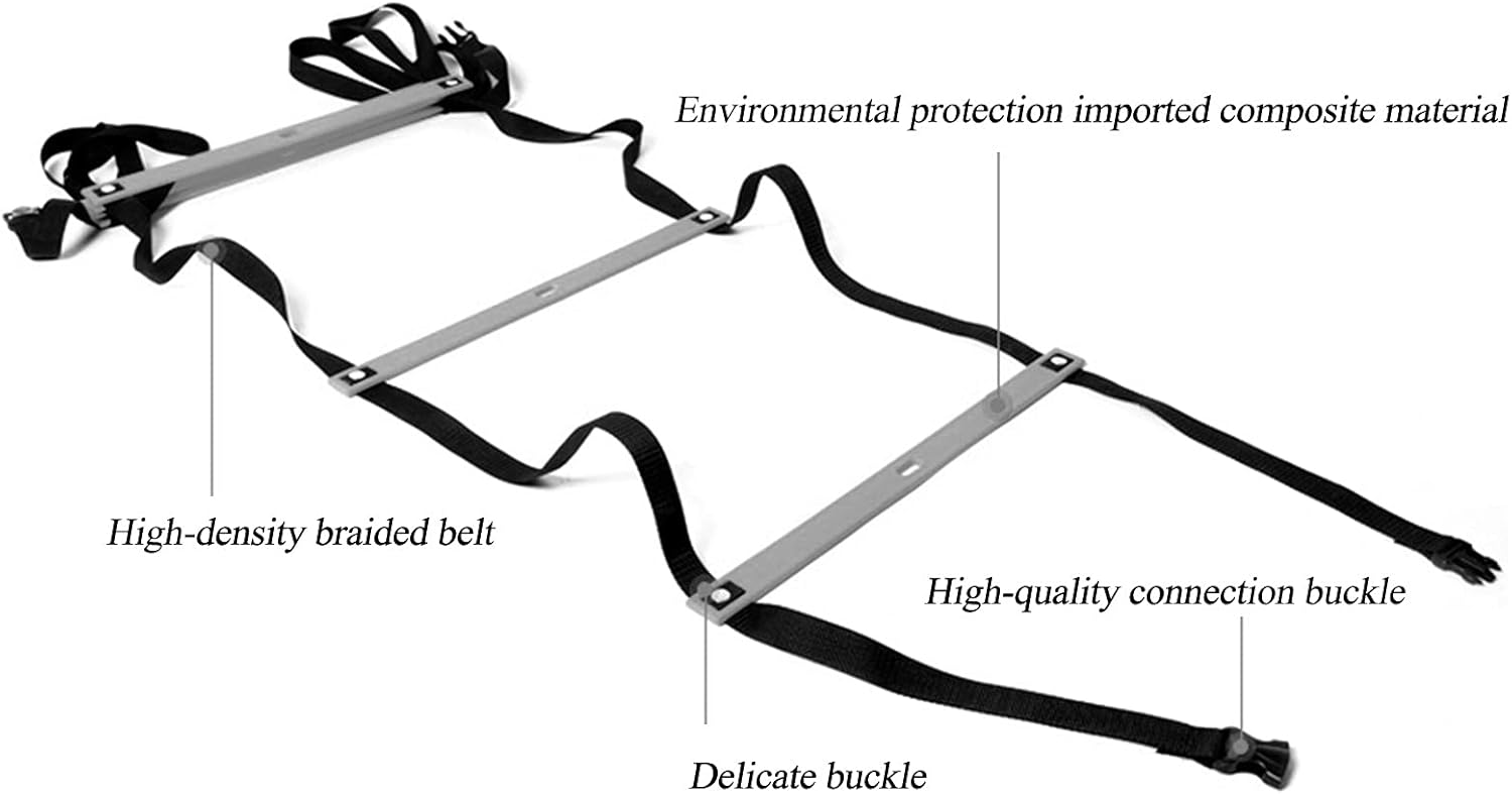 Agility Ladder Agile Training Ladder, Foldable Speed Agility Ladder Sports Fitness Equipment, Speed Ladder Suitable for Outdoor Various Training Scenarios(Size:3M)