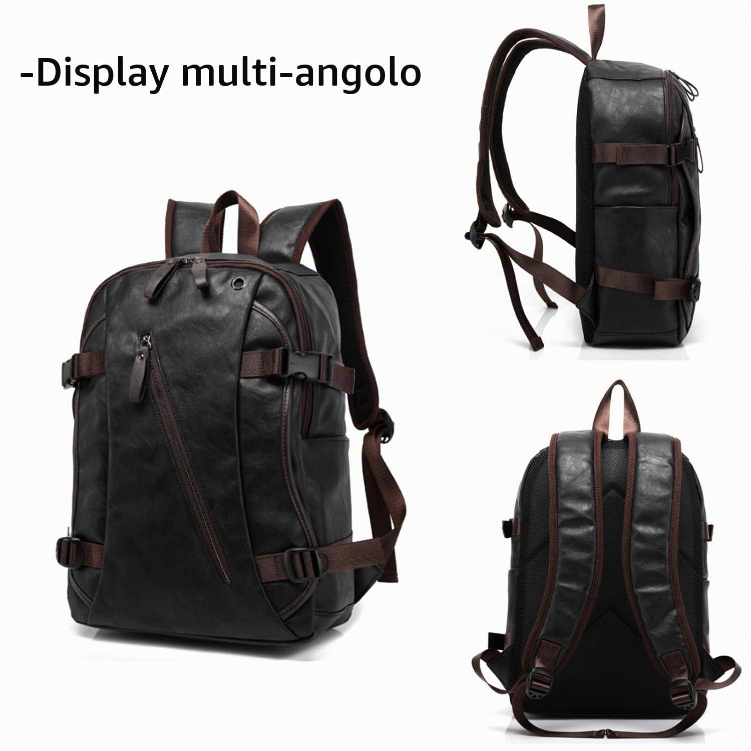 FANDARE Unisex Zaini Casual Zainetto Cartelle Uomo Zaino Scuola Adolescente Impermeabile Zaino da viaggio Ragazze Ragazzi Zainetti Alta Qualità Borse a Zaino PU Daypack