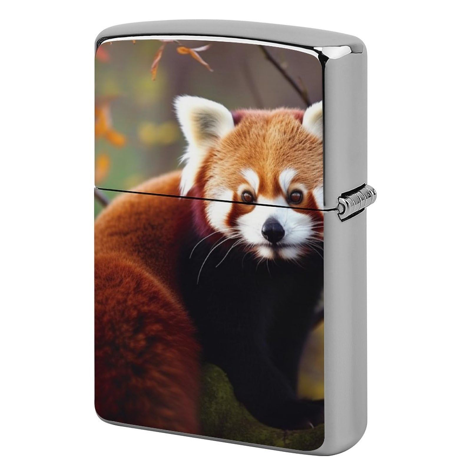 Red Panda Lighter Case for Men, Personalized Lighter Cover for Valentine's Day Gifts, Flip-Top Lighters Shell for Outdoor, Portable Lighters Protective Sleeve