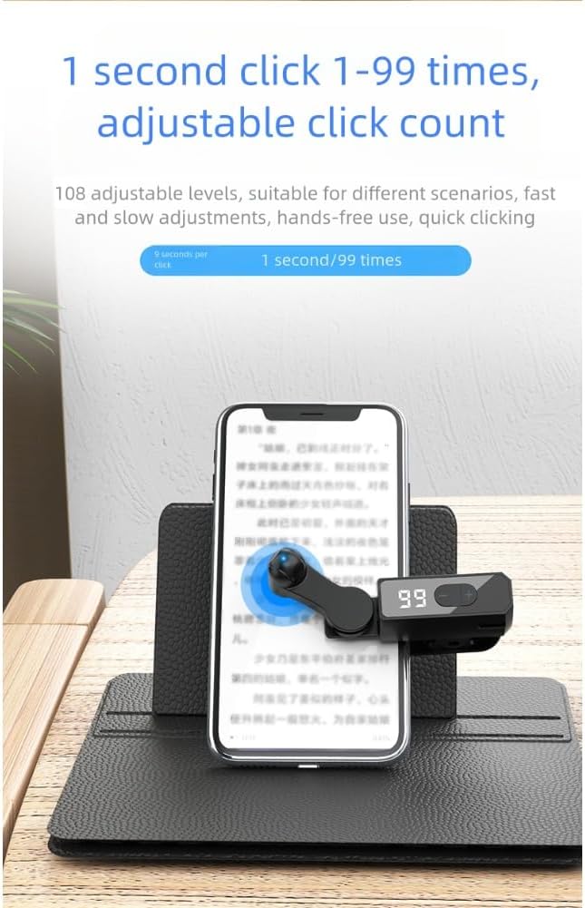 150mAh Wireless Auto Clicker,Phone Screen Device Speed Clicker for iPhone for iPad 2026 New Wireless Fast Click Simulation Finger Continuous Click for Live Broadcasts Likes,Game