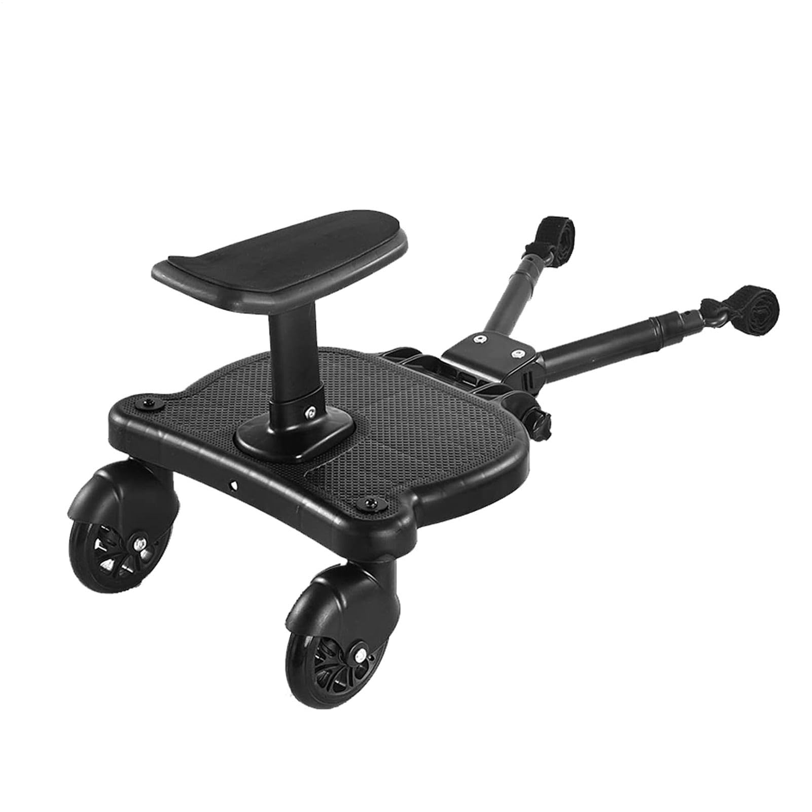 Attacco per pedana per passeggino – Sedile per pedana per carrozzina | regolabile 2 n 1, dispositivo di guida con ruote scorrevoli, piattaforma per aliante universale per bambini 13,4 x 13,0 x 3,5