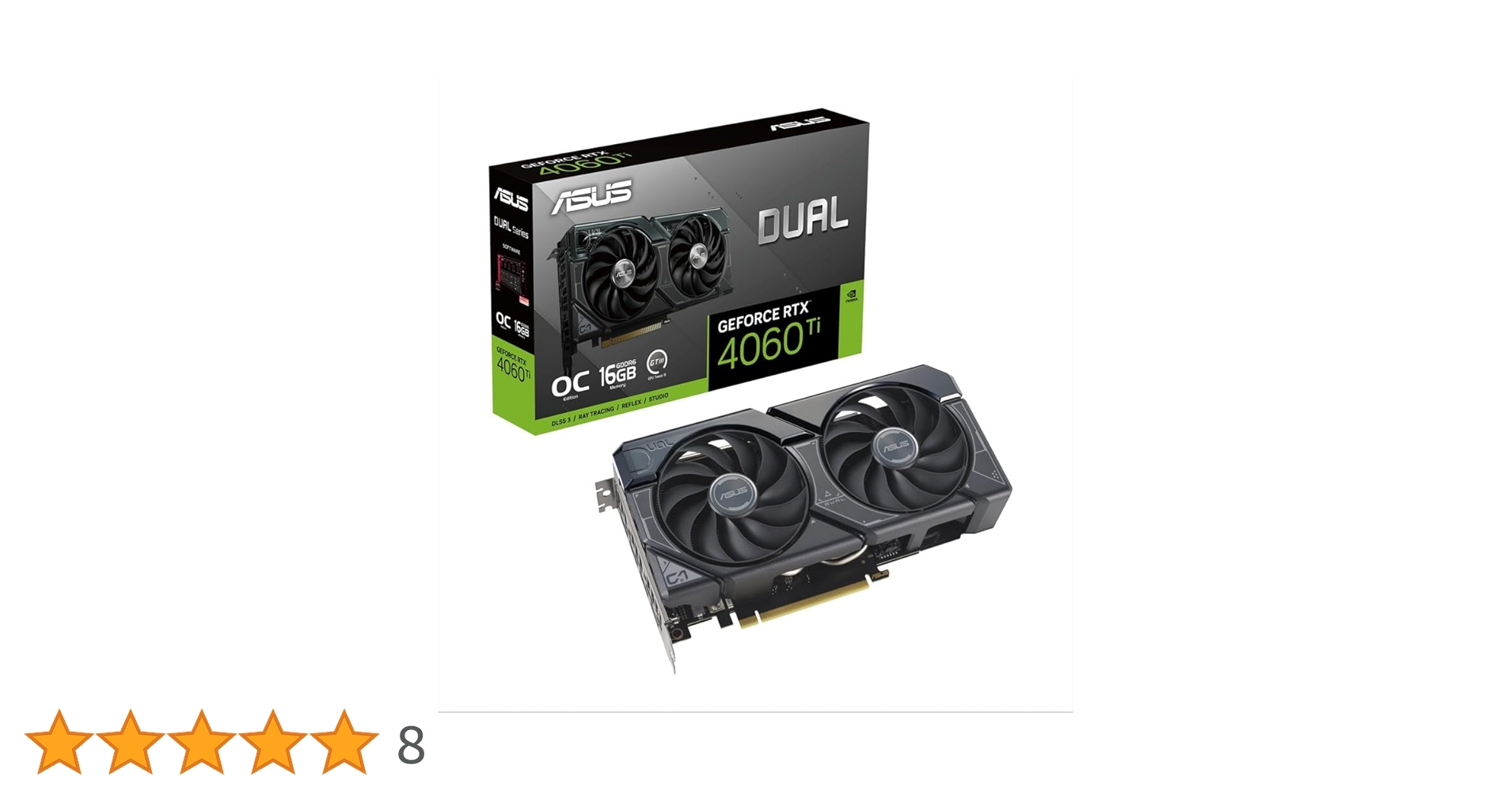 Amazon | ASUS NVIDIA GeForce RTX 4060 Ti OC Edition 16GB GDDR6、2