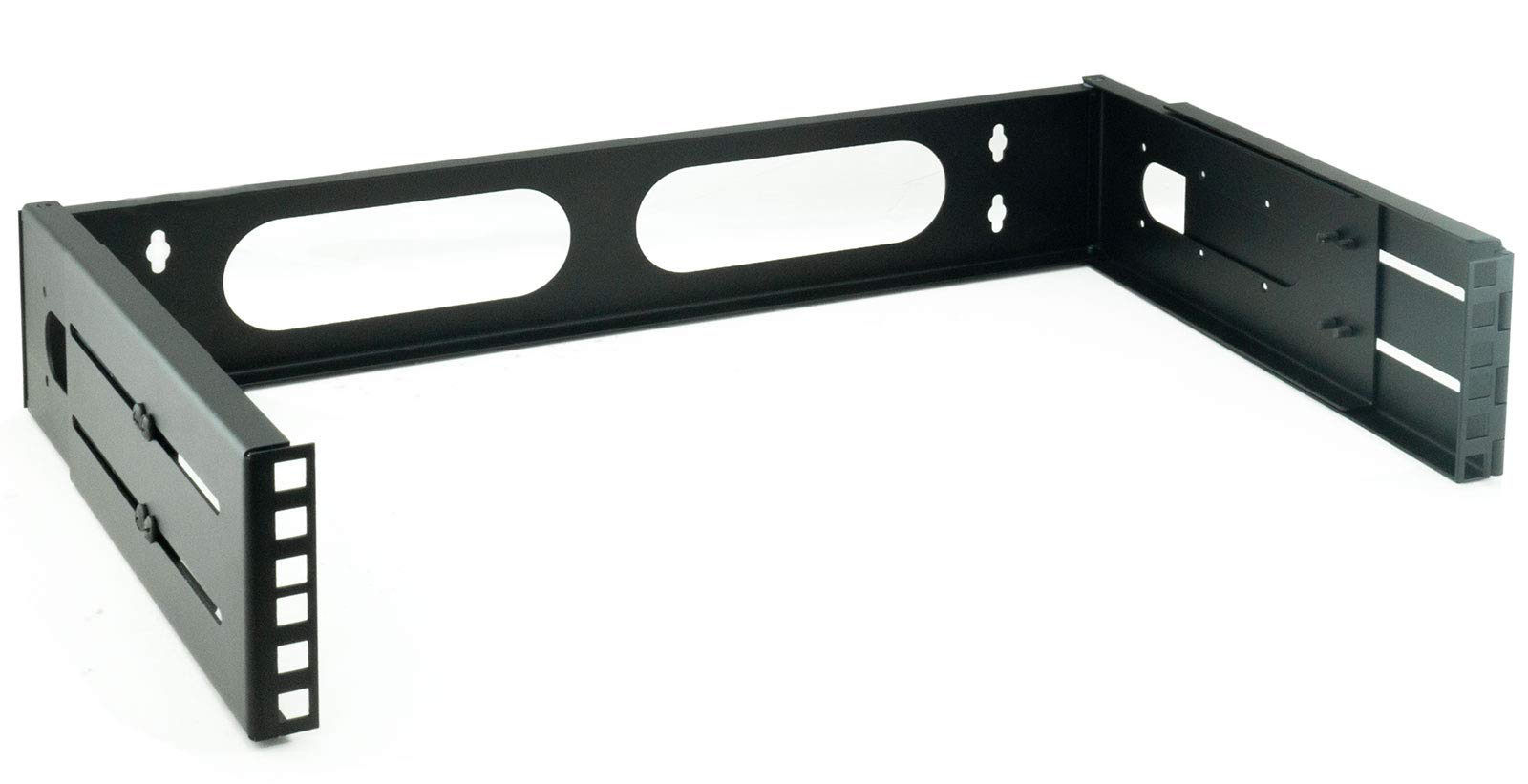 Satix Soporte de Pared para Rack 19" Estante de 19 pulgadas (2U, Profundidad Regulable)