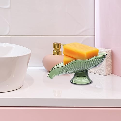 Miniatura 4 de Jaboneras autodrenantes, 1 protector de jabón de silicona, escurridor de cascada para baño, prolonga la vida útil del jabón, mantiene las barras de