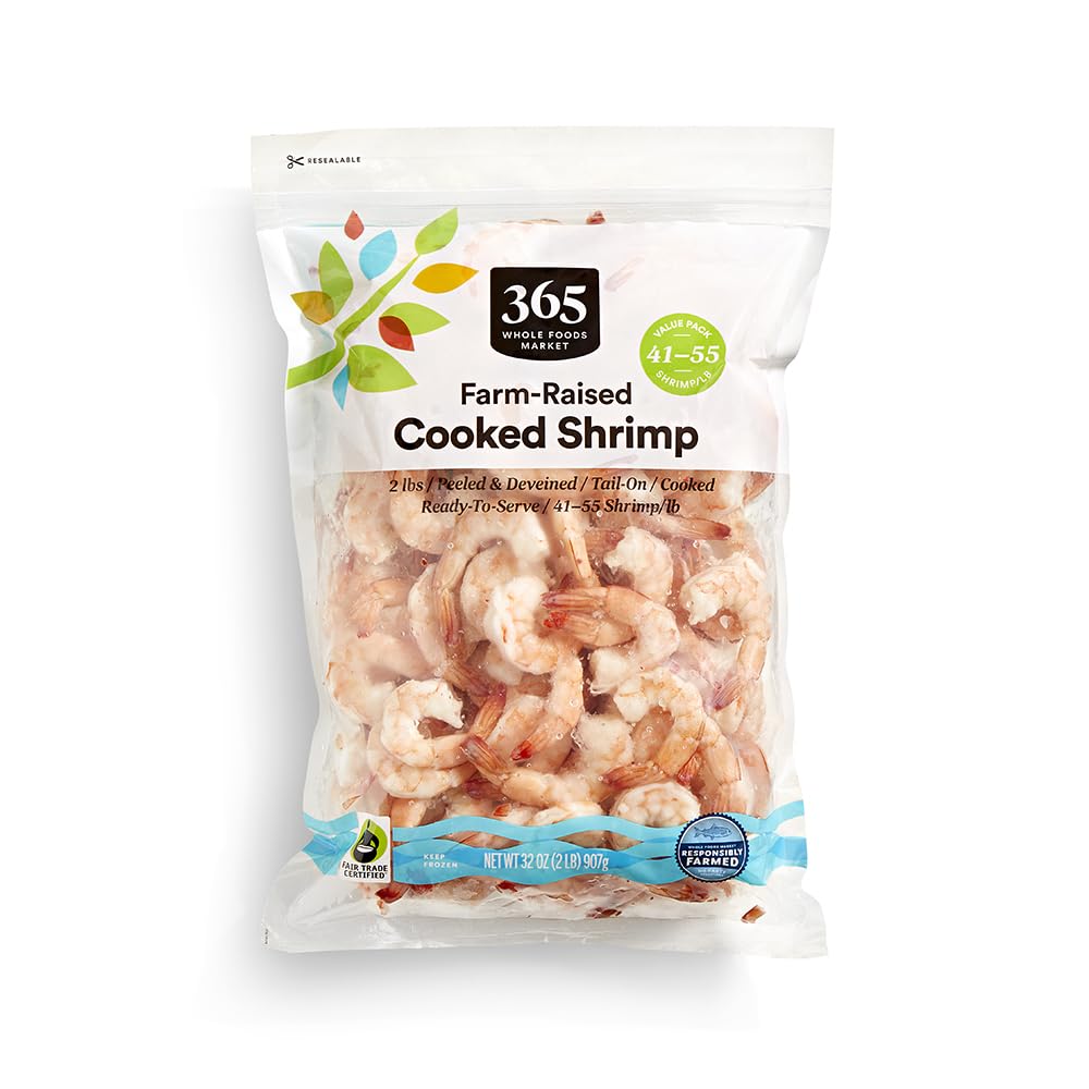Amazon.com: 365 by Whole Foods Market 41/55 Shrimp Club Pack, 32