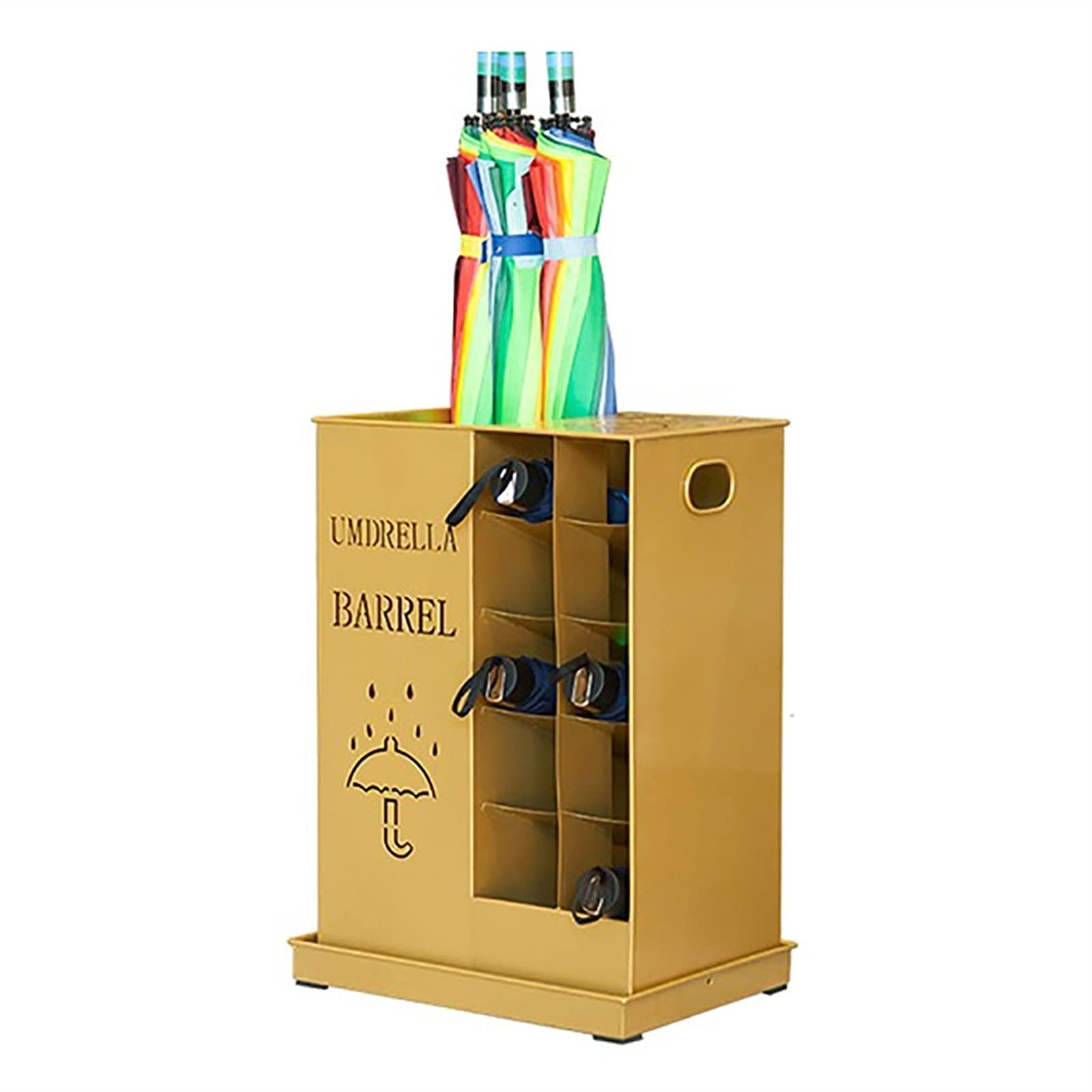 Porte-parapluie métal antidérapant pour éviter les sols mouillés d'entrée