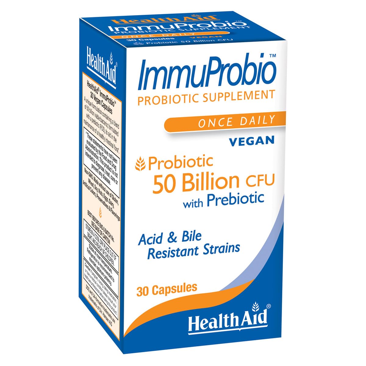 Amazon.com: HealthAid ImmuProbio 50 Billion CFU with Prebiotic