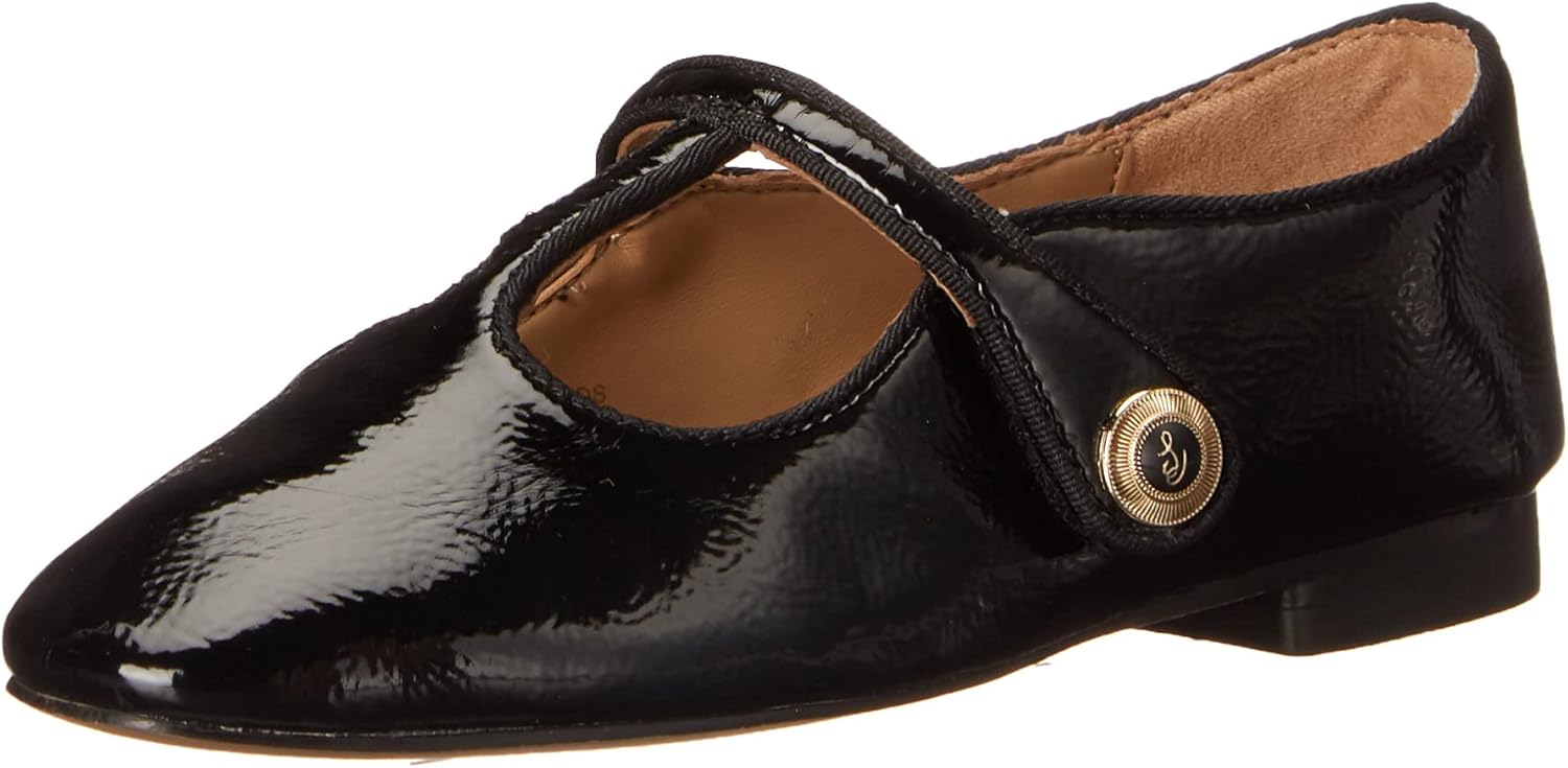 Sam Edelman Girls Melody Kids Mary Jane Flat, Black, 4 Big