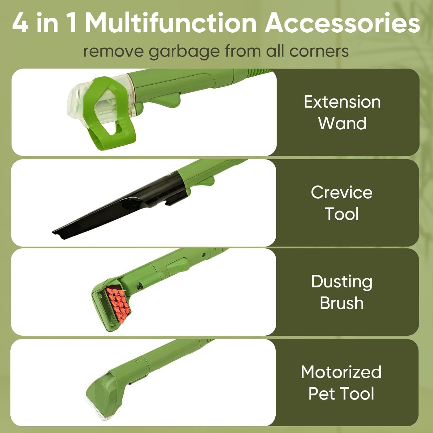 Upgraded Flexible Replacement Hose for Bissell Little-Green Upright &Portable Carpet Cleaners for 1400B 4075 3860 3353 2458 1400 Series With 3" Tough Stain Brush,brush,Self-Cleaning Tool,Crevice brush