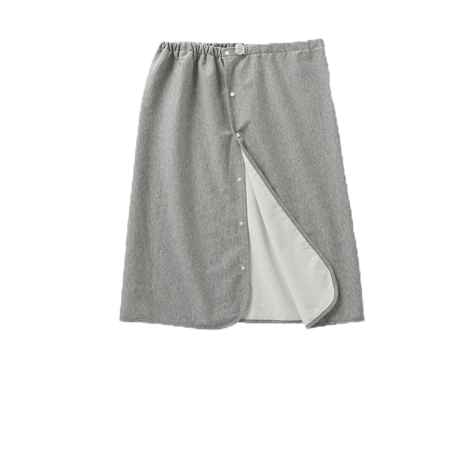 Yodilala Unisex Full Open Adult Diaper Skirt, Waterproof, Adjustable, Reusable Incontinence for Adults, Elderly, Children(Grey,L)