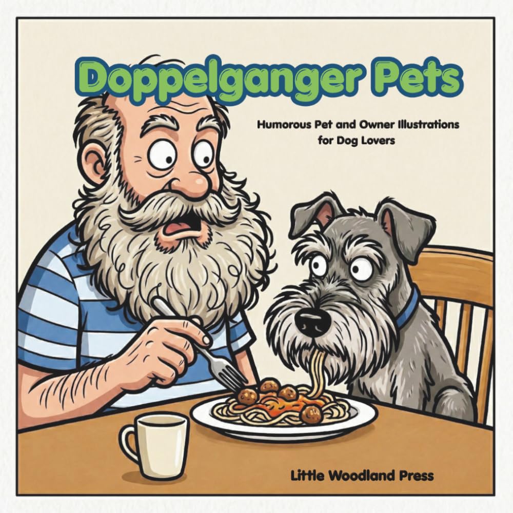 Doppelganger Pets: Humorous Pet and Owner Illustrations for Dog Lovers