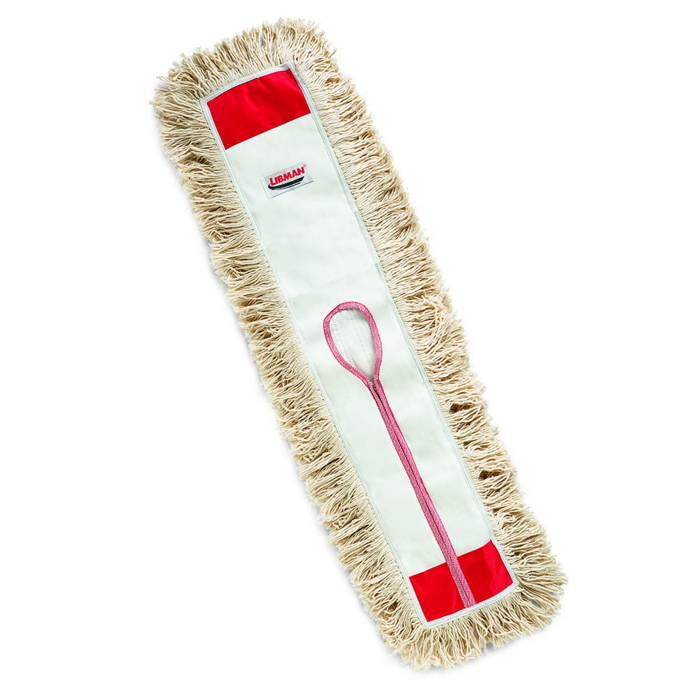 Libman Commercial 925 Dust Mop Head, 36" Wide, Cotton (Pack of 6)