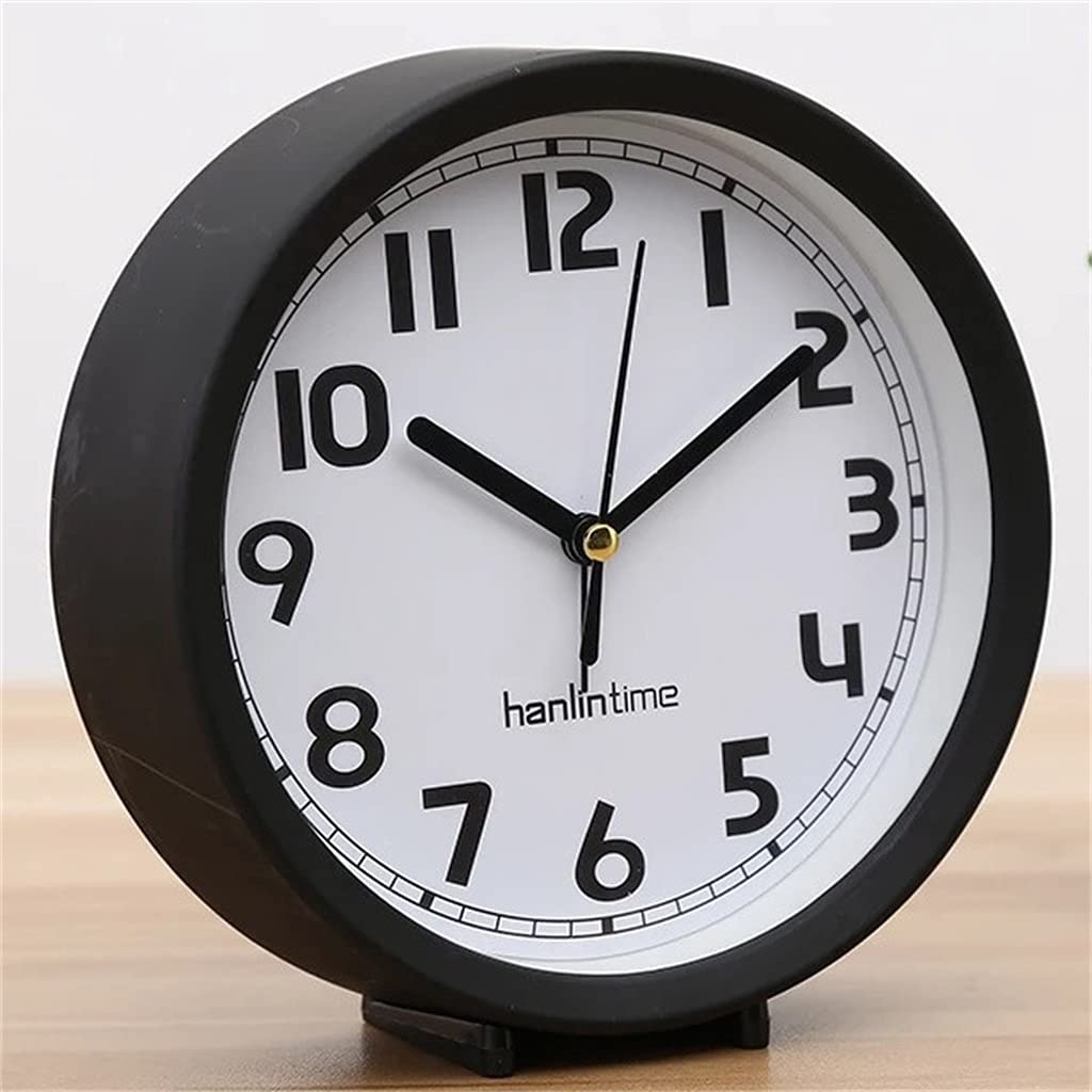 58GXCAAMOT Simple Small Alarm Clock Living Room Mute Table Clock Creative Student Bedroom Bedside Quartz Clock Home Decoration