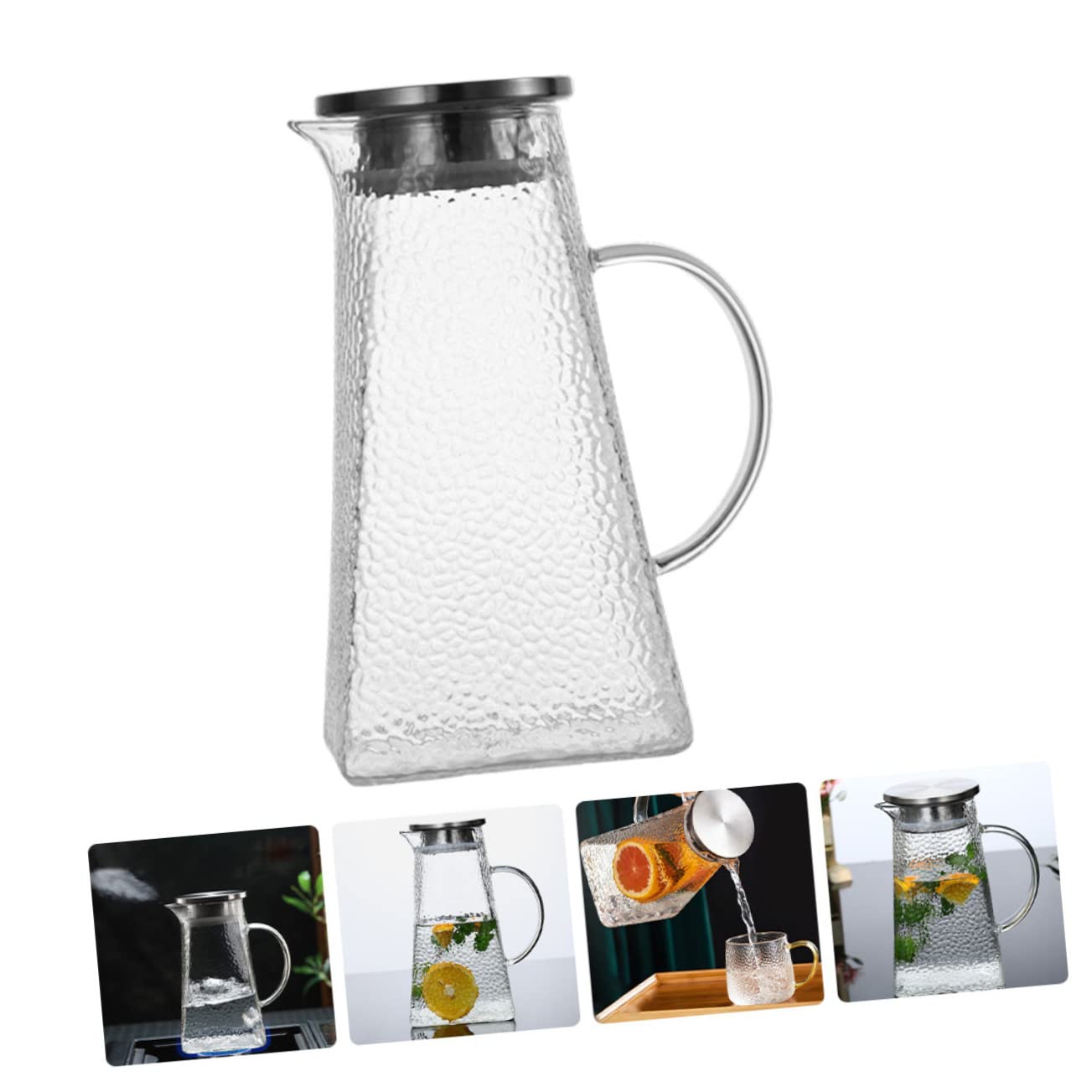 LABRIMP Botella de Agua Fría Jarra para Agua Hogar Restaurante Contenedor de Jugo