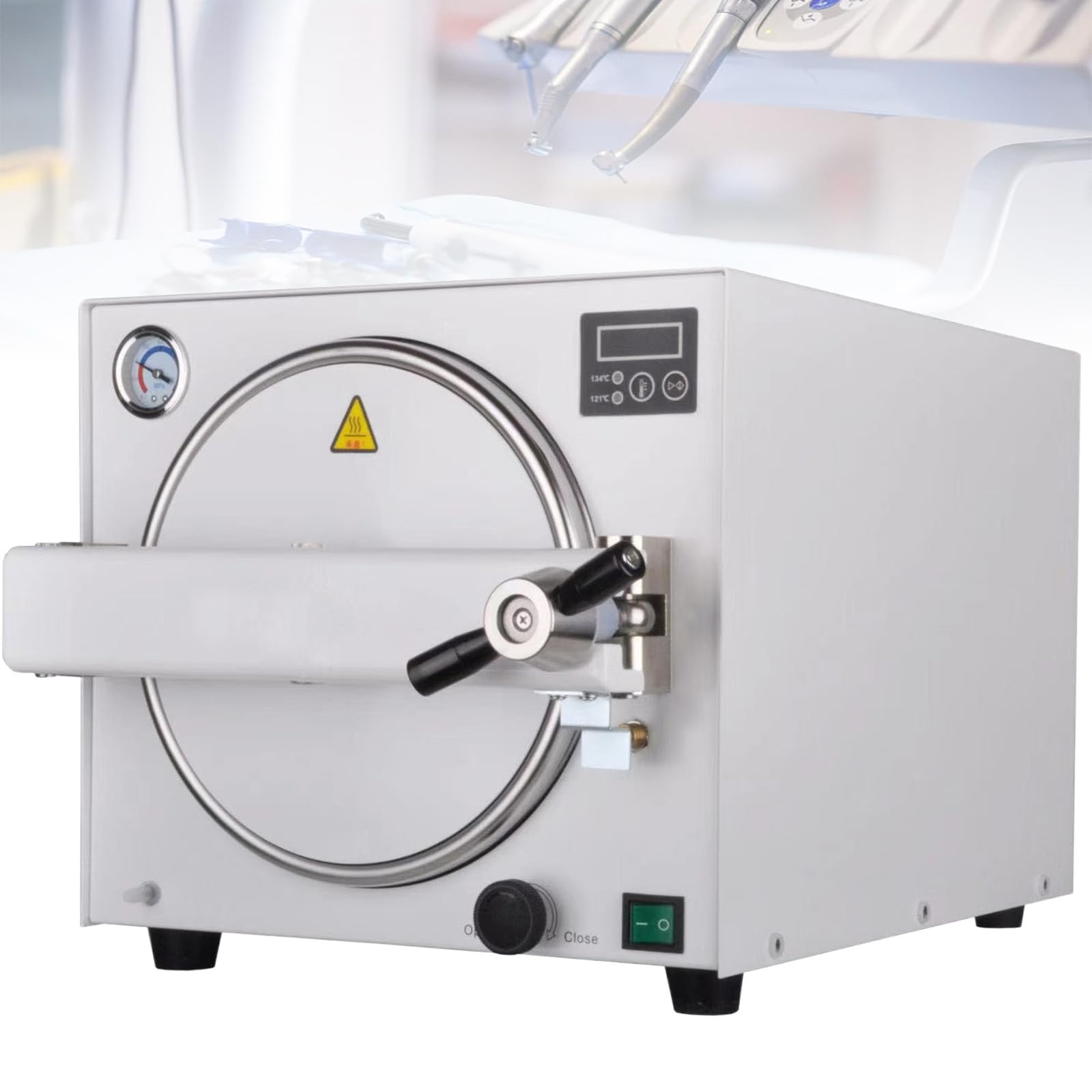 Sterylizator w autoklawie ze stali nierdzewnej do narzędzi, 14 l, 900 W, sprzęt laboratoryjny do tatuażu i salonu piękności