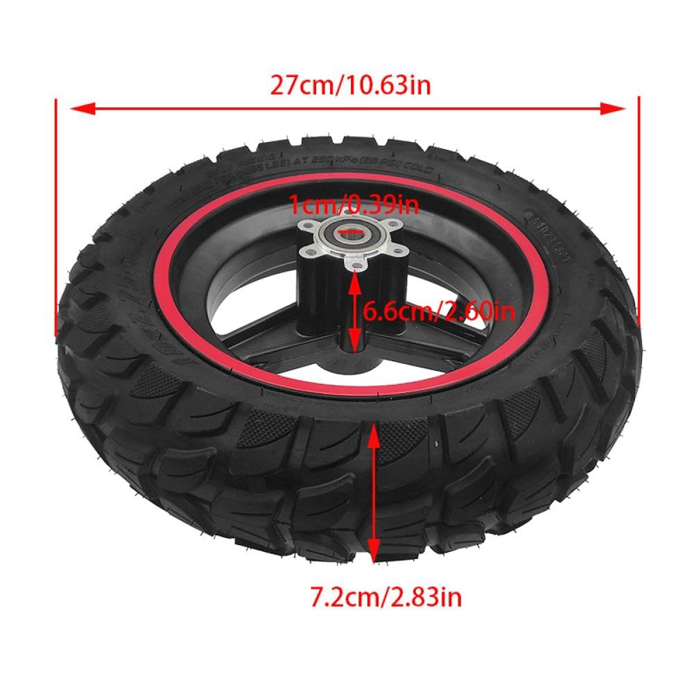 Roues de scooter 10X 2,75-6,5 compatibles avec l'aspirateur tout-terrain