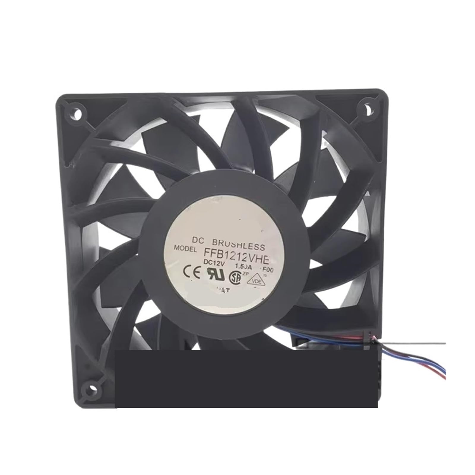 YUSKICCNE 1pcs 3200RPM 12038 120mm 12cm FFB1212VHE DC 12V 1.5A 24W 4Wire Cooling Fans