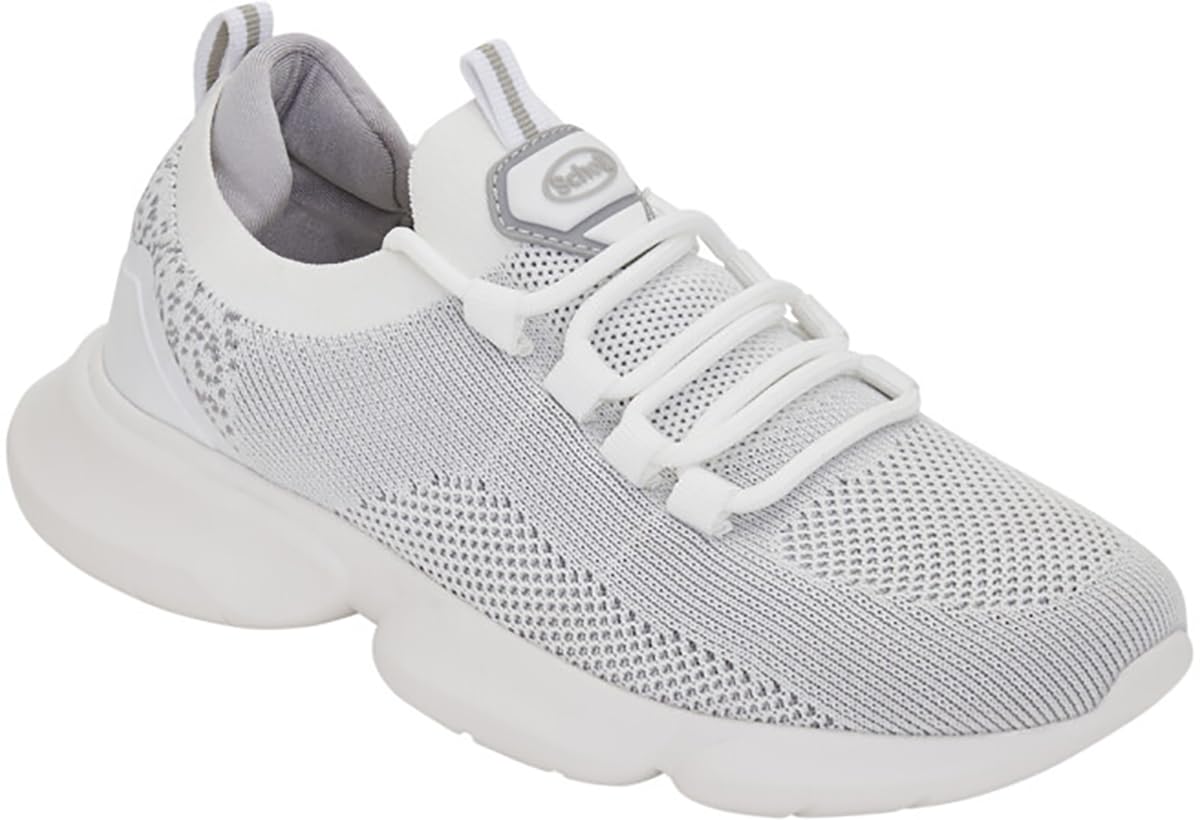 Scholl Camden Sneakers, Women's Orthopedic Footwear, White, 4 UK