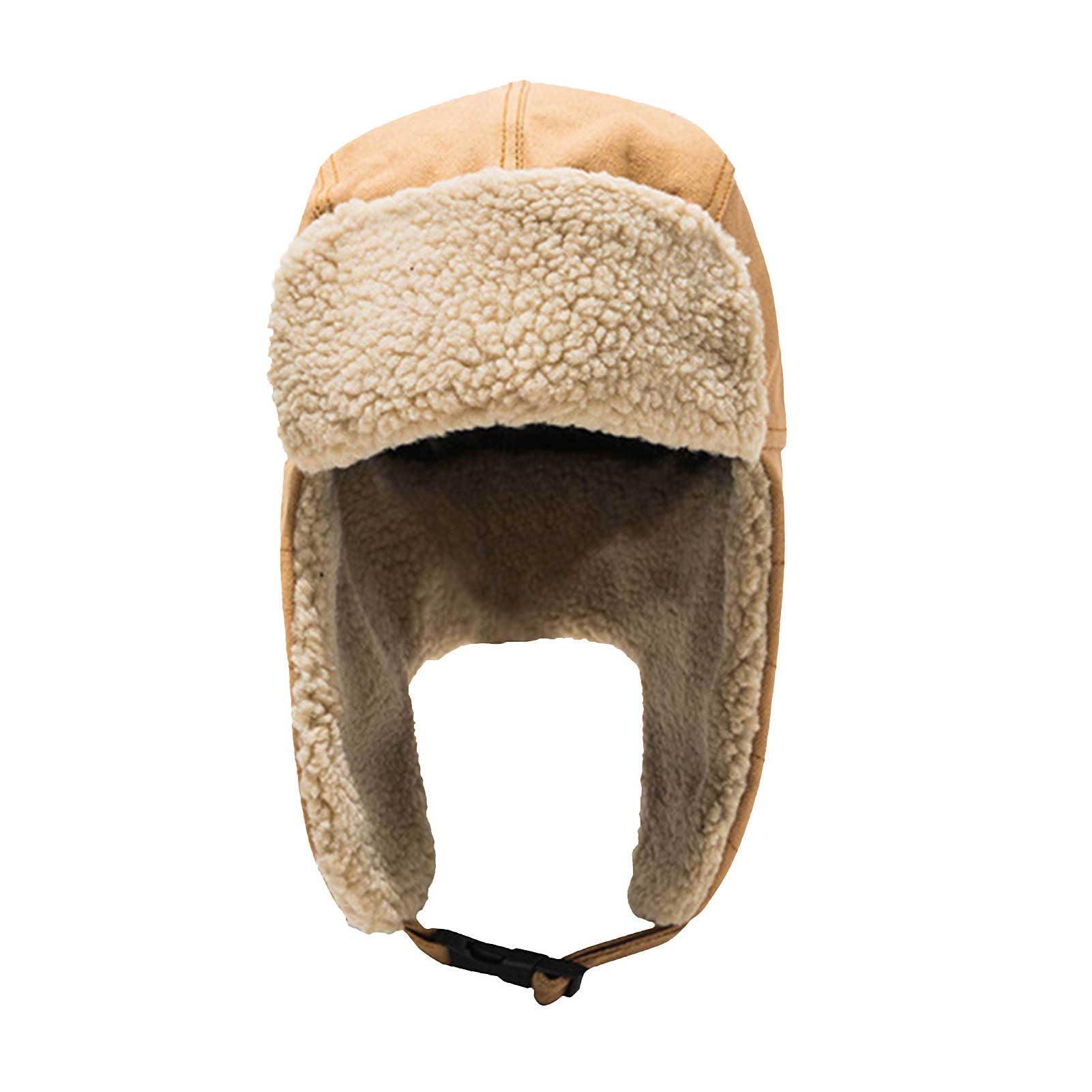 Chapeau Trappeur Doublé Fourrure - Cache-oreilles, Coupe-vent, Unisexe Pour Hiver