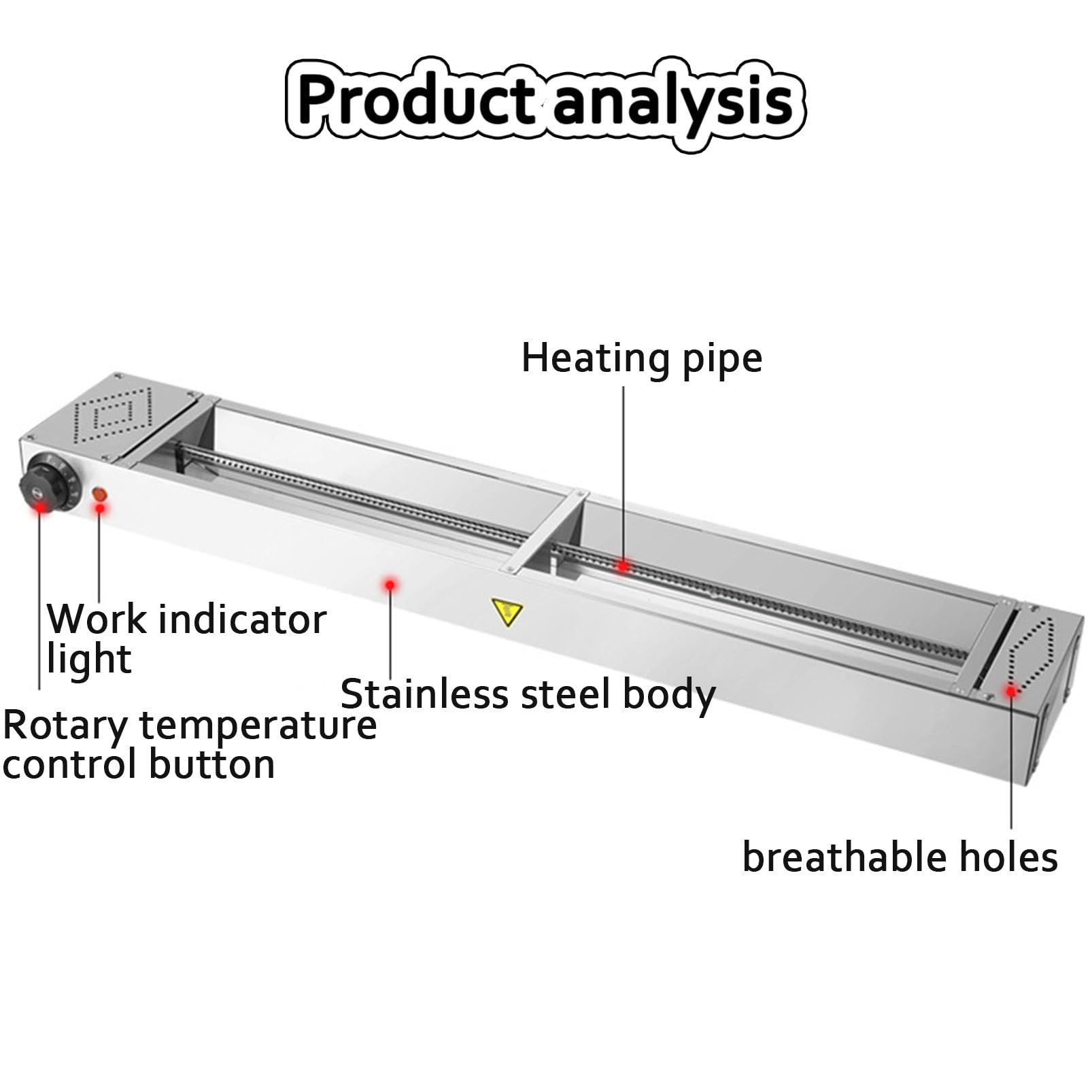 Amazon.co.jp: 食品保温ランプ、業務用ヒートランプ食品ウォーマー