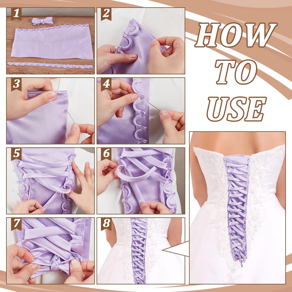 fitted lace wedding dress NBEADS Corset Dress Zipper Replacement, Adjustable Fit Satin Corset Back  Kit for Formal Prom Dress Gown, Lilac at Amazon Women's Clothing store