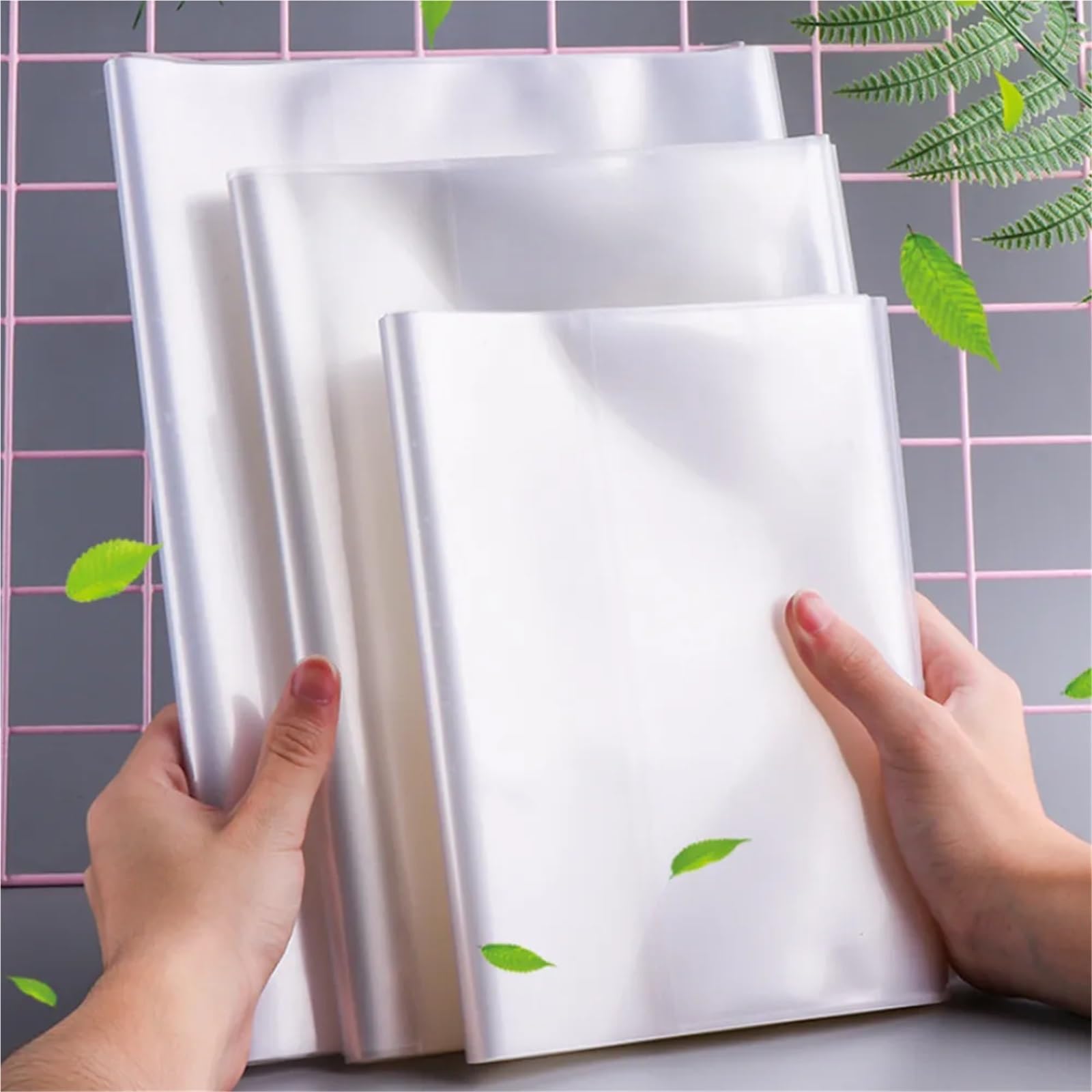 Przezroczysty folder z tworzywa sztucznego, Przezroczysta okładka z PCV do podręczników i zeszytów A4 A5 B5(A4)