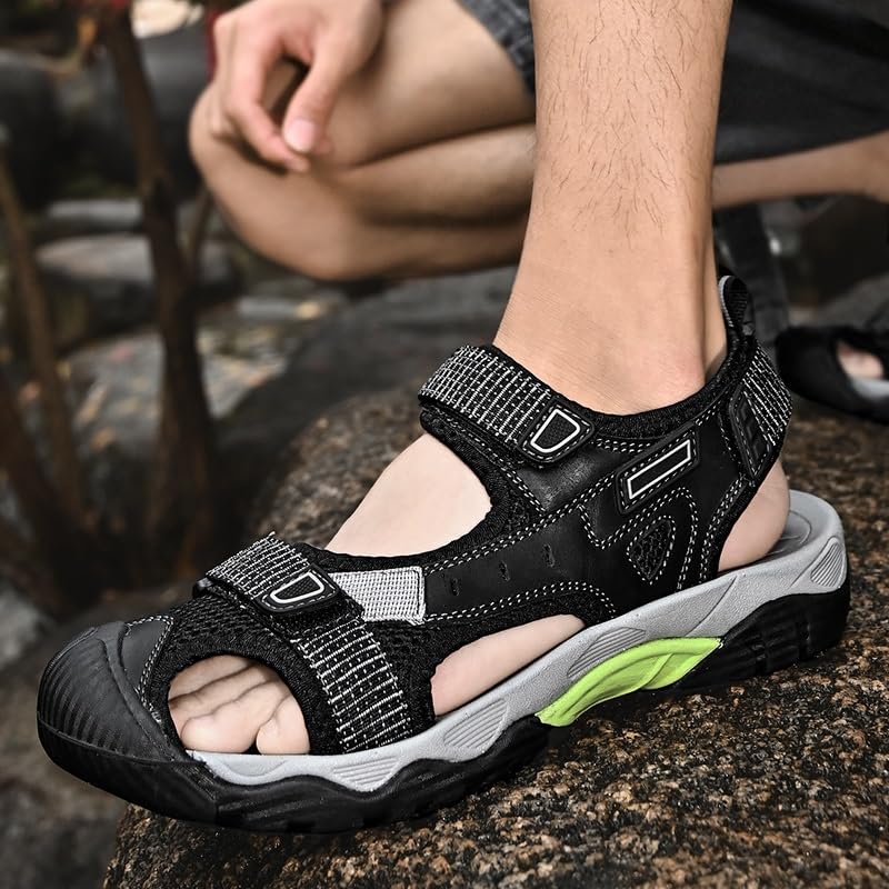 Men's Beach Sandals Men's Sandals Outdoor Casual Shoes Wading Sandals Flat Sneakers3