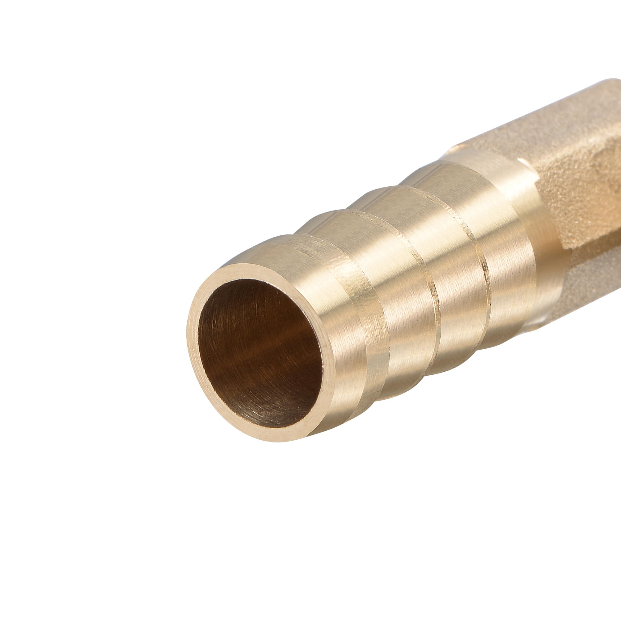 sourcing map Raccord Cannelé Tuyau Laiton Coude 12mm x G1/2 Tuyau Femelle Connecteur Adaptateur pour Eau Carburant Air