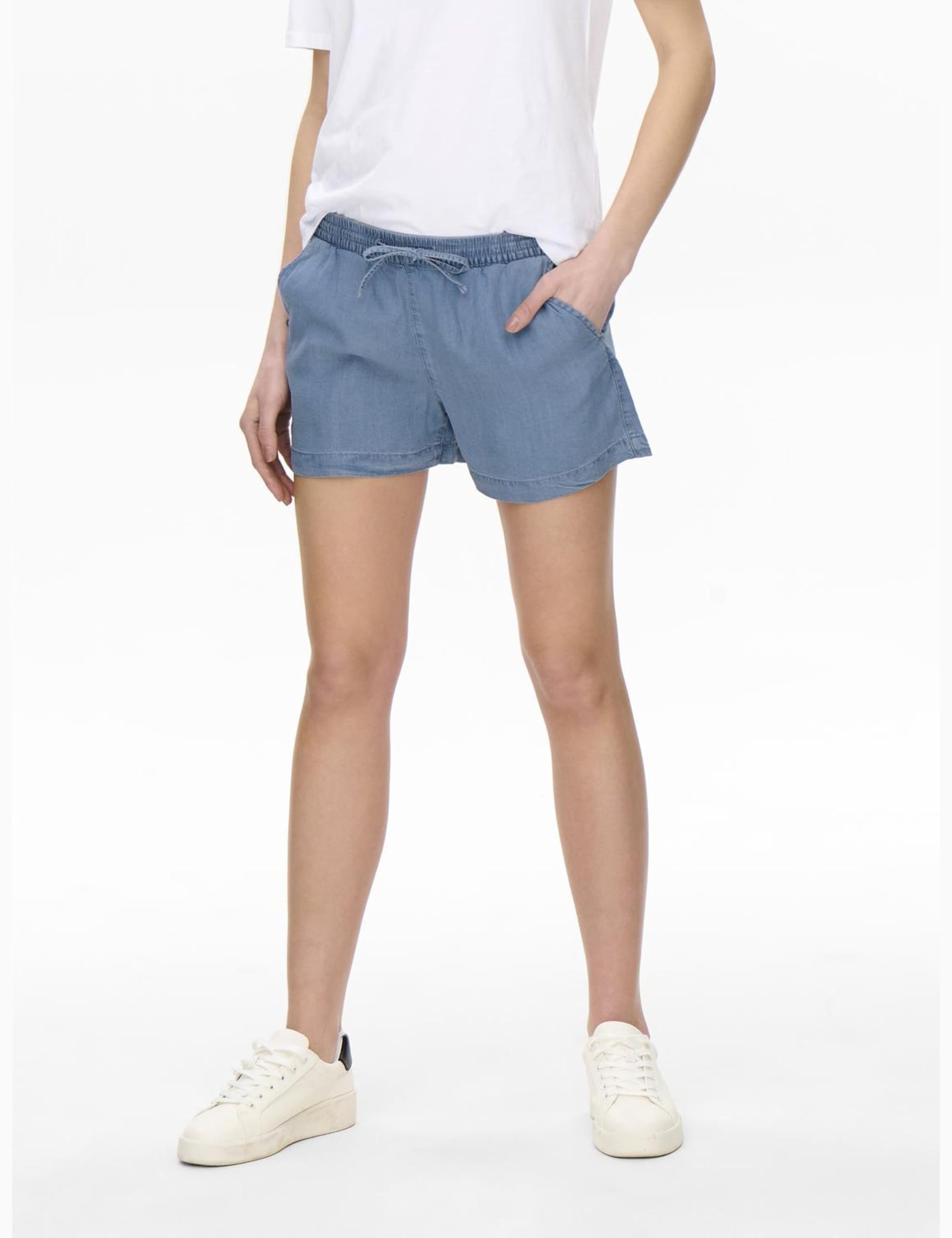 Only - Onlpema Lyocell Life DNM Shorts Box, Pantaloncini Donna
