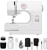Sewing Machine Upgraded Multi-function Sewing Machine with12 Stitches, Double Thread, 2 Speeds, Reverse Sewing,Mini Portable for Beginners