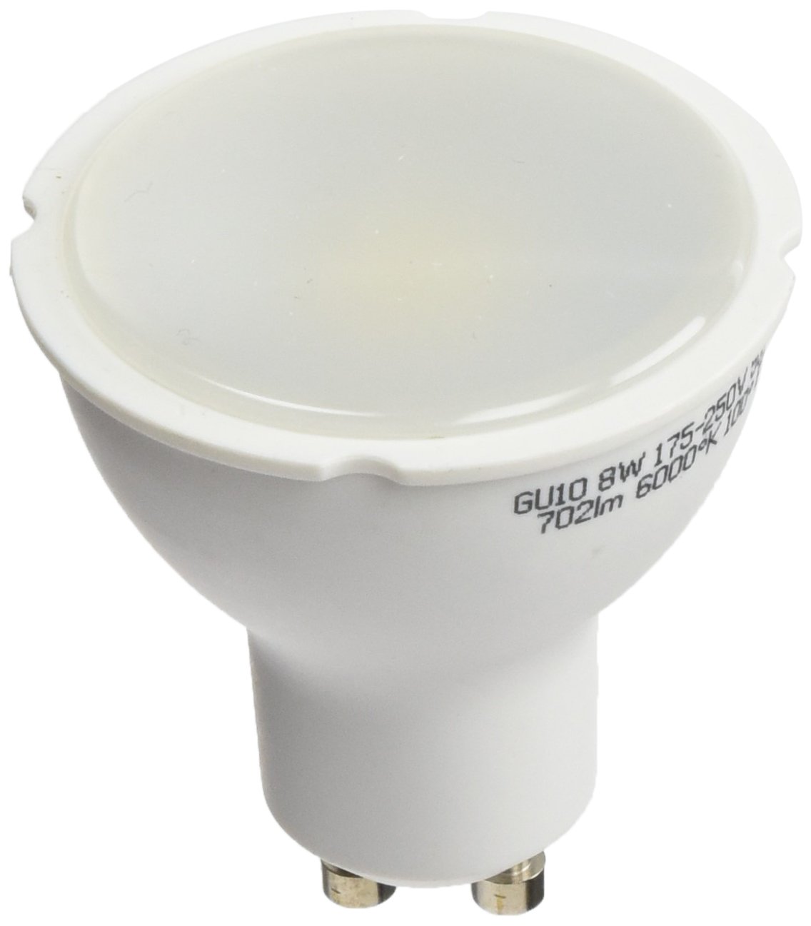 Ampoule LED 6000K GU10, 8 W, blanc froid 6000K, 10 Unités