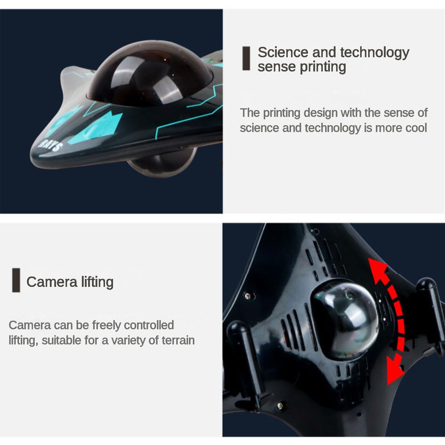 6 Channel RC Boat Waterproof Mini Equipped with WiFi Camera for Real-time Shooting in Pools and Lakes, Great Birthday Gift for Kids 2