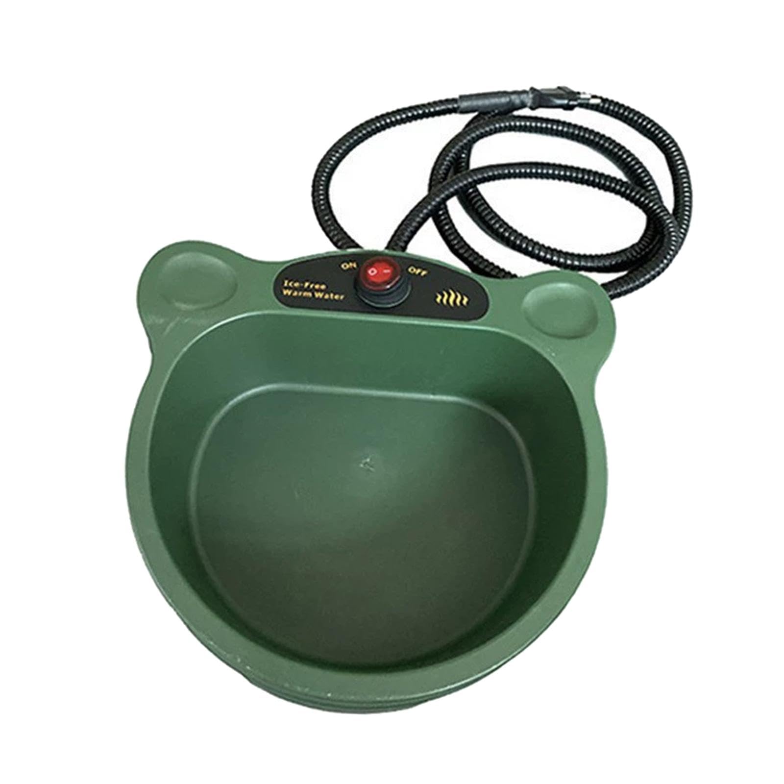Ciotola Riscaldata Ciotola d'Acqua Termica per Animali Domestici con Apertura Larga Beverino Riscaldato Antigelo in Materiale Pp Resistente con Cavo a