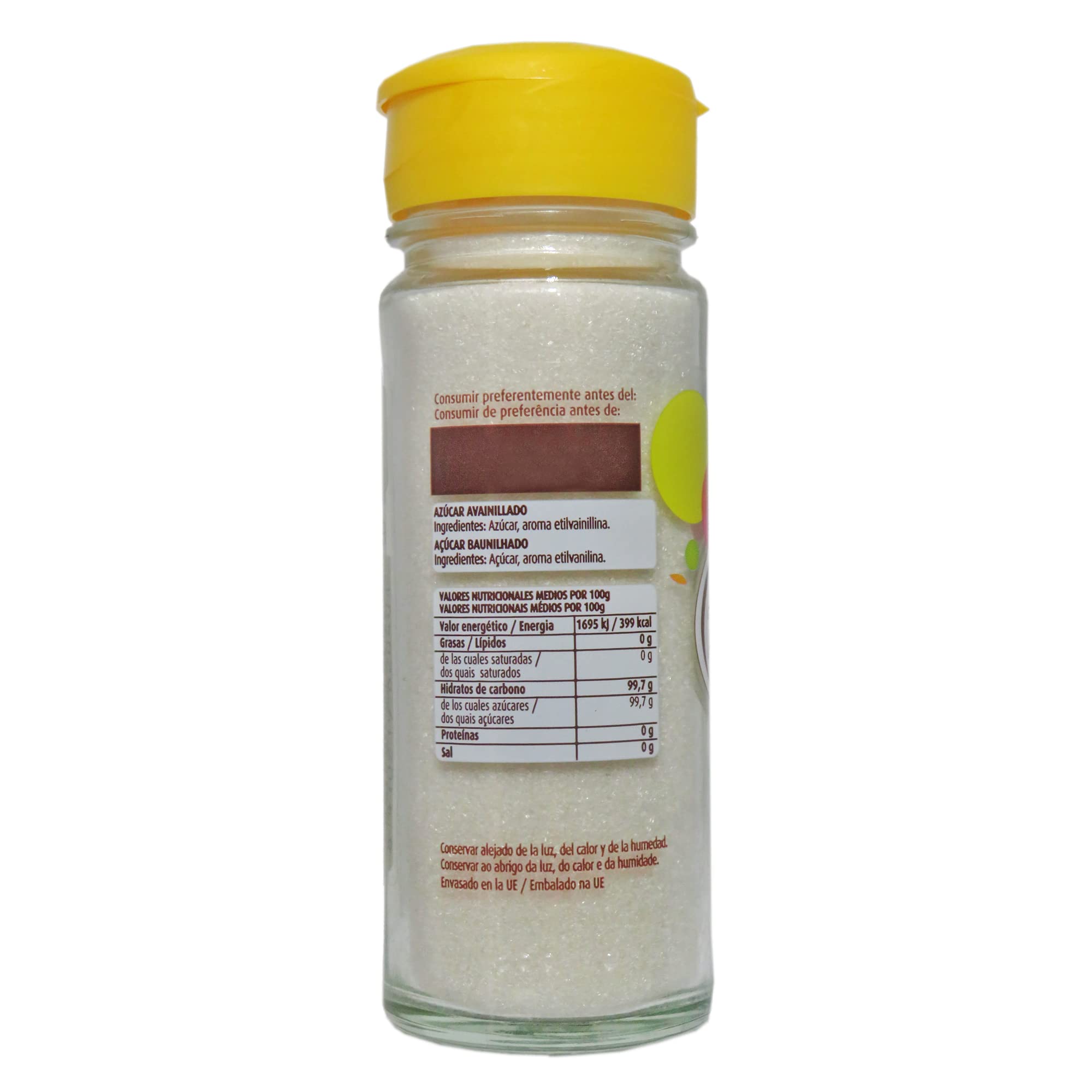 VAHINE - Pastelería - Azúcar Avainillado - Vainilla - Para Masas de Bizcocho, Cremas y Flanes - 90g