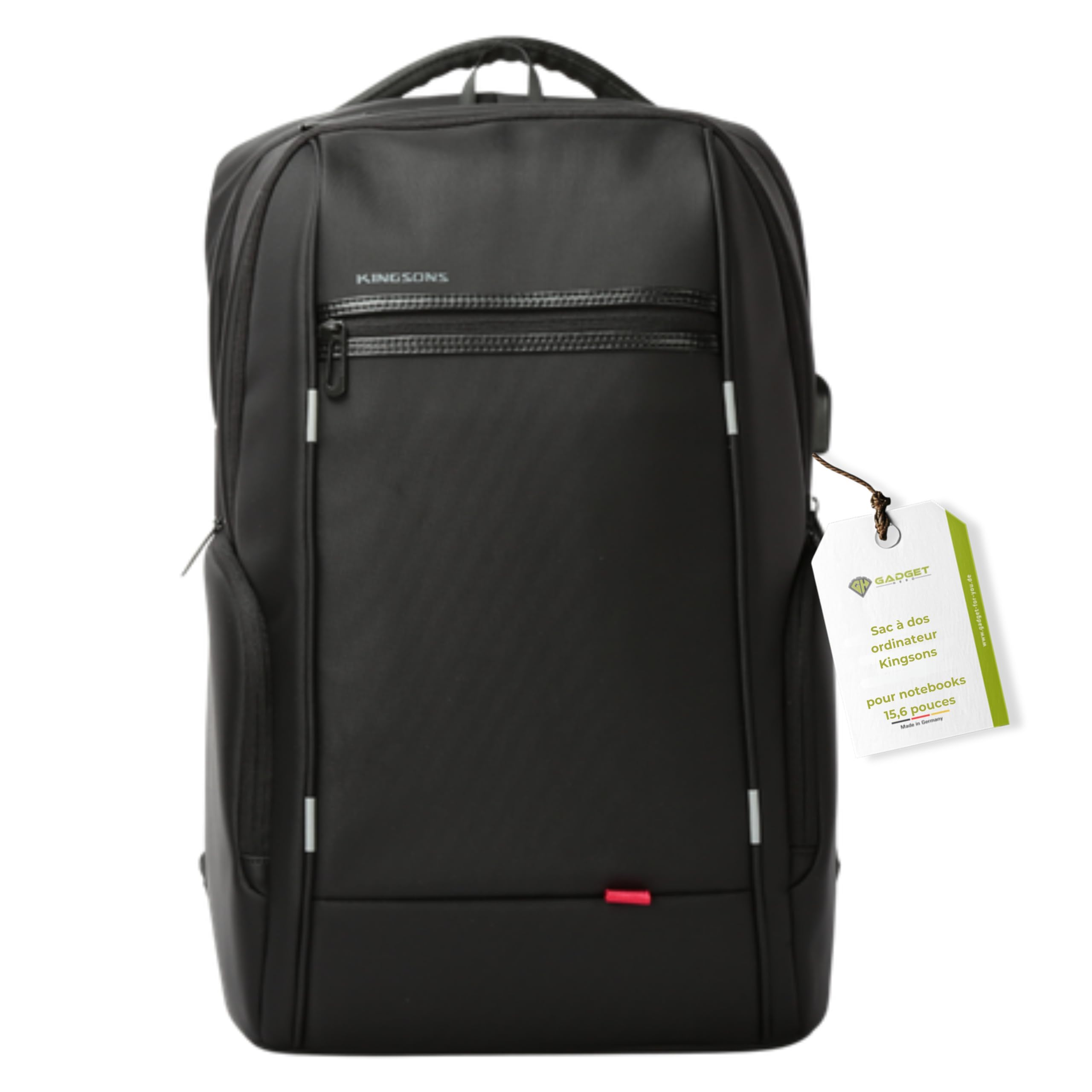 Un grand sac à dos ordinateur 15.6 et sac à dos usb extérieur idéal urbain | Le sac à dos business déperlant idéal pour vos pluies légères. Contient 30 L avec de belles bretelles ergonomiques au dos