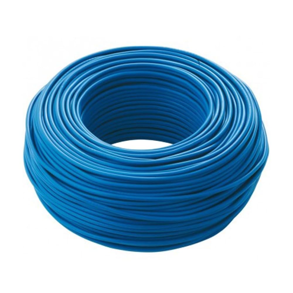 cordina, cavo elettrico, 25 metri, 4 mmq mm2, 1x4 mm, colore blu, in rame, filo unipolare, conforme CPR, FS17, ideale per ristrutturazioni impianto elettrico per case e appartamenti