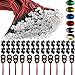 RUNCCI-YUN 60Pcs DC 12V Vorverdrahtetes Licht,5mm Leds mit 20cm Kabel,Vorverdrahtete LED-Dioden Licht Weiß Warm Weiß Rot Blau Grün Gelb +60Pcs 5mm Plastik LED Montageringe+9V Batterieanschluss