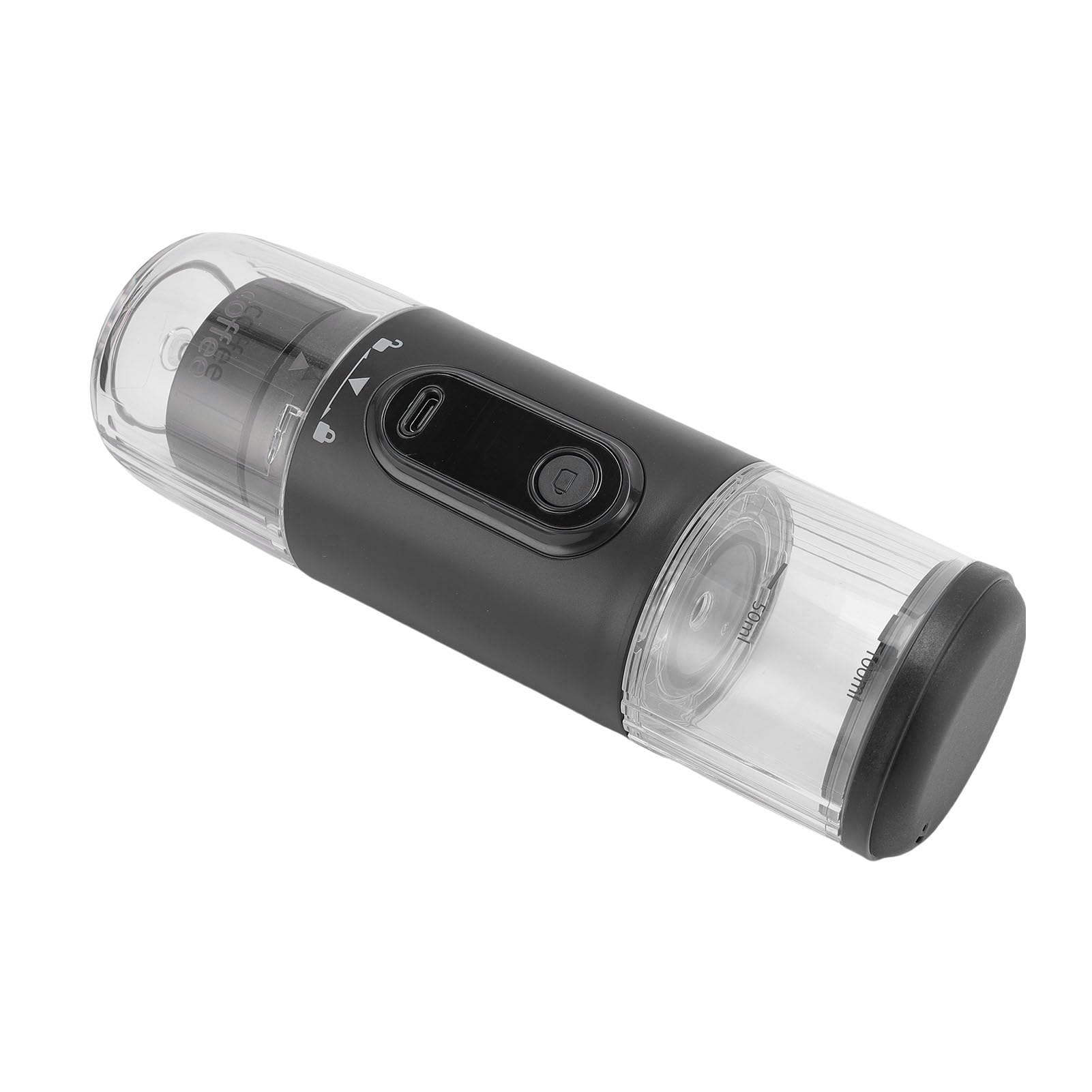 YUYTE Cafetera Portátil Recargable para Viajes con Café Molido (BLACK)