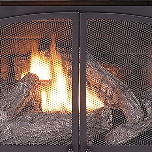 Duluth Forge Dual Fuel Ventless Fireplace 32,000 Btu, T-Stat Control, Antique White Finish, #TOP6