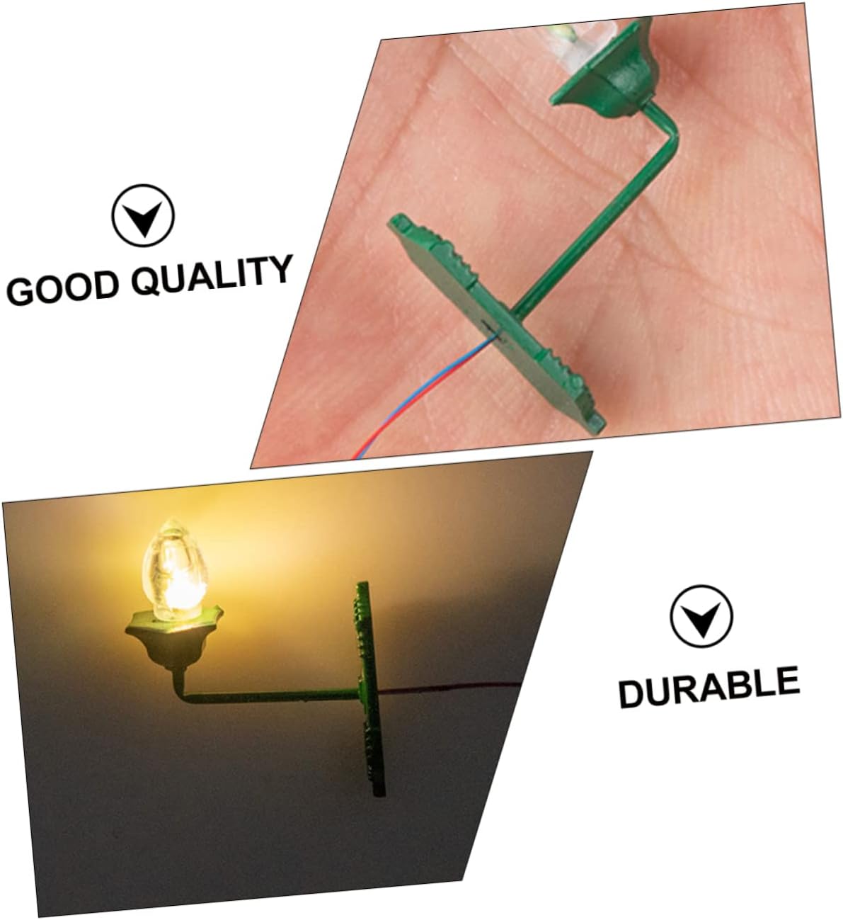 Miniature Wall Lamp Plastic 10Pcs for Mini House Sand Table Decor image 5