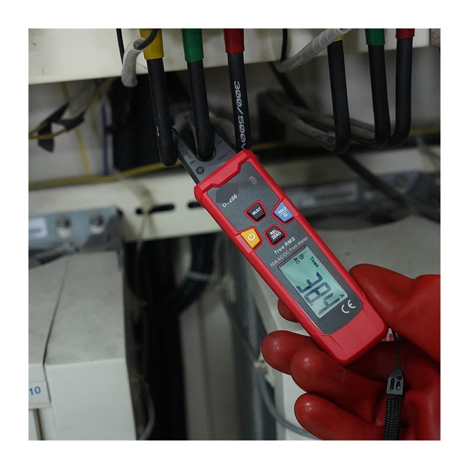 Pinza amperimétrica digital, Medidor De Horquilla Digital UT256 60A AC DC Pinza Amperimétrica Valores Eficaces Verdaderos Alicates Amperímetro NCV Probador Alta Precisión