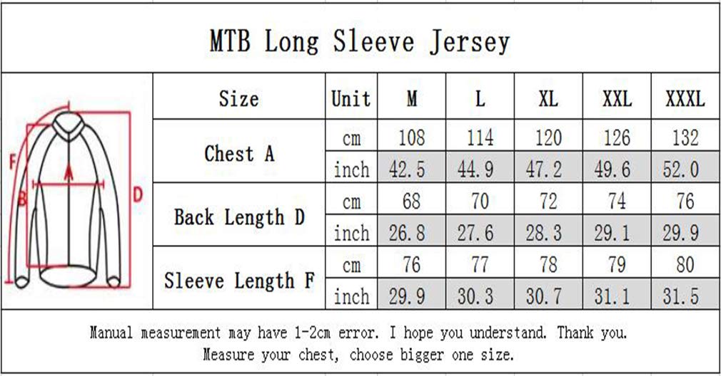 Men's Cycling Jersey Top MTB Cycle Long Sleeve Spring Downhill Mountain Bike Shirt Black Yellow Size XL