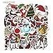 Produktbild BLOUR Weihnachtsaufkleber Weihnachtsmann für Motorrad Laptop Gepäck Skateboards Tagebuch Briefpapier für Kinder 50pcs / Pack