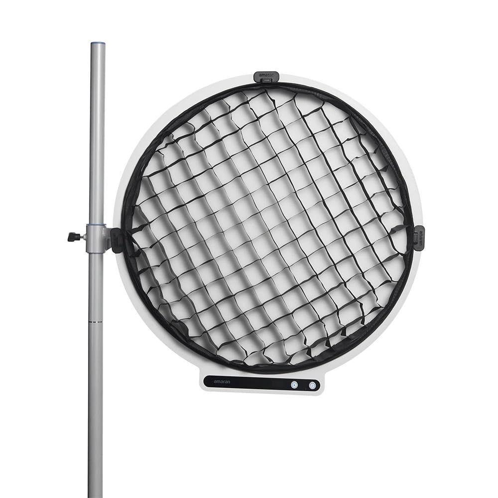 amaran Verge Max Lichtgitter – 45° Stoffgitter für weiches, gerichtetes Licht – Clip-On, faltbar für Verge Max Panel – Reduziert Streulicht, verstärkt den Kontrast