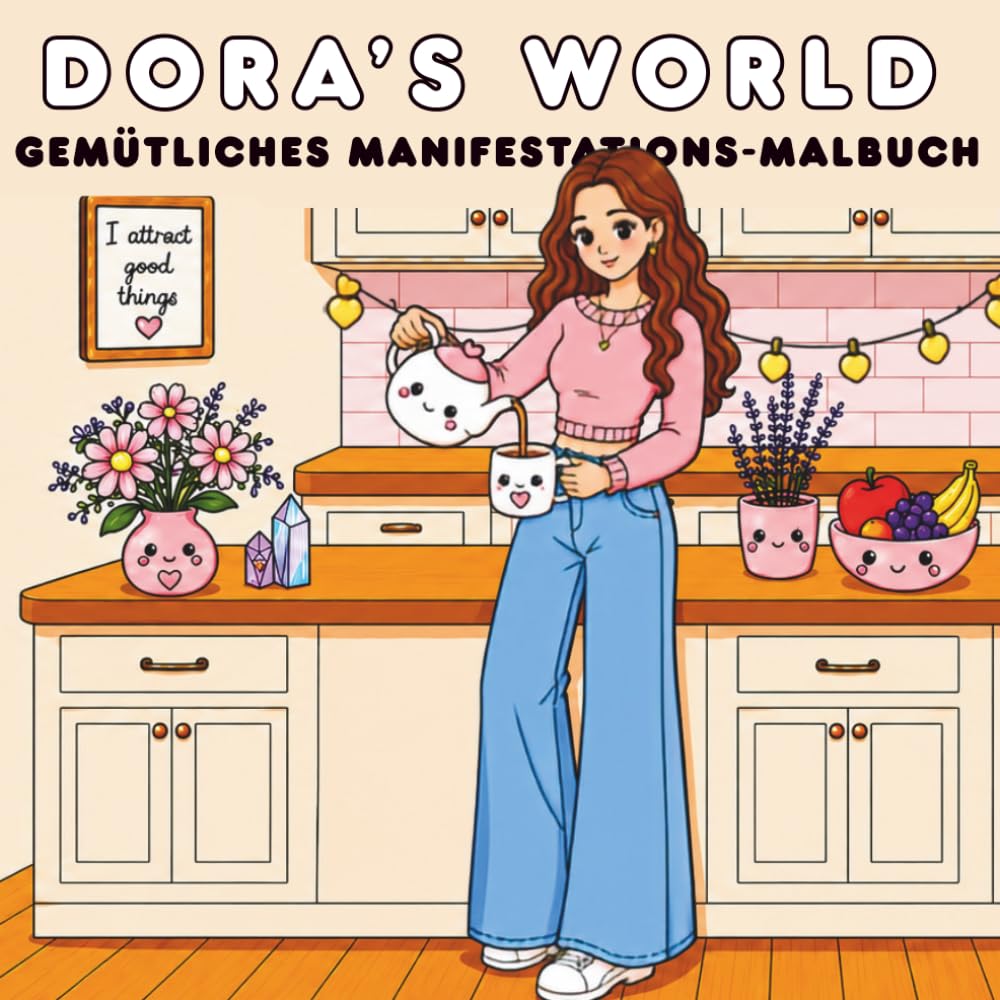 Dora's World: Gemütliches Manifestations-Malbuch (Manifestiere deine Träume mit Dora)