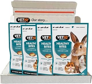 VetIQ Healthy Bites Odour Care for Small Animals, Contains Yucca Schidigera Which Helps Control Odours, 30 g (Pack of 4)