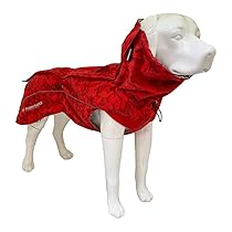 Croci Hiking Annapurna – Giacca impermeabile antivento invernale per cani con fodera termica imbottita, adatto fino a -20 C°, regolabile e ultraleggero, Rosso Mimetico, taglia 45 cm