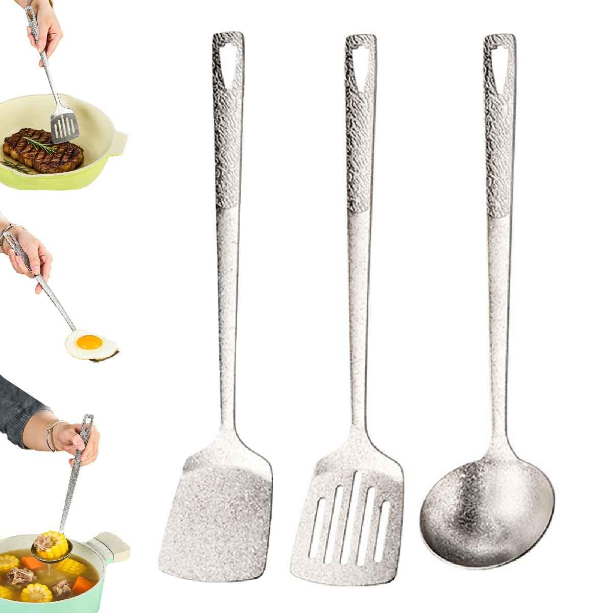 Ustensiles Cuisine Et Spatules En Titane Pur ultraléger solide，A1+B1+C1