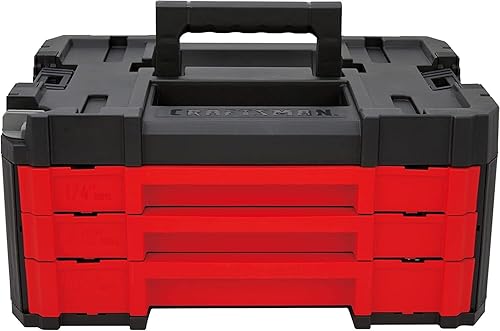 Vista 12 de CRAFTSMAN Juego de herramientas mecánicas, 230 piezas de herramientas de mano y juego de zócalos con caja de herramientas de 3 cajones (CMMT45305)